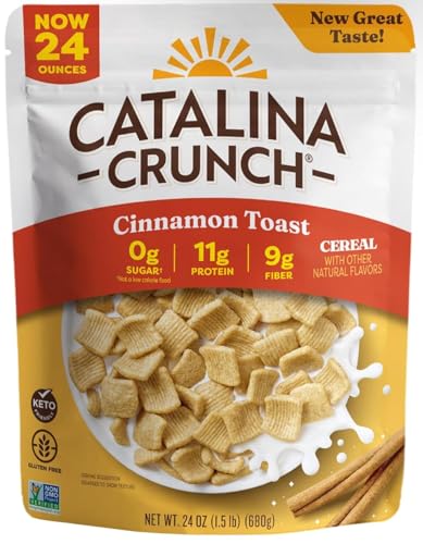 Catalina Crunch Keto-Friendly Breakfast Cereal, Cinnamon Toast (24 oz.) - Amazon 786