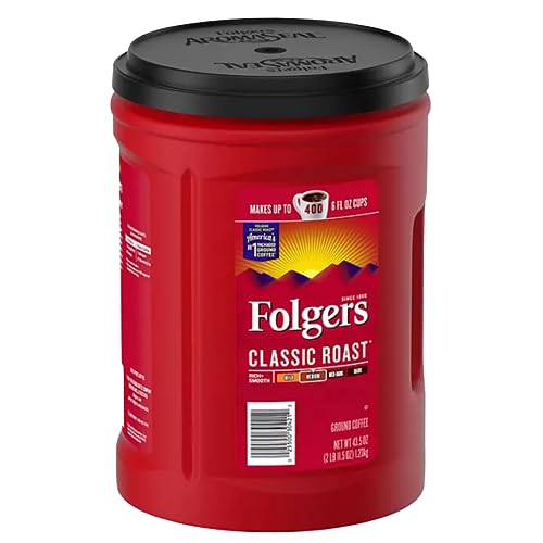Folger Classic Roast Ground Coffee (43.5 oz.) - Pack of 1 - Amazon 786