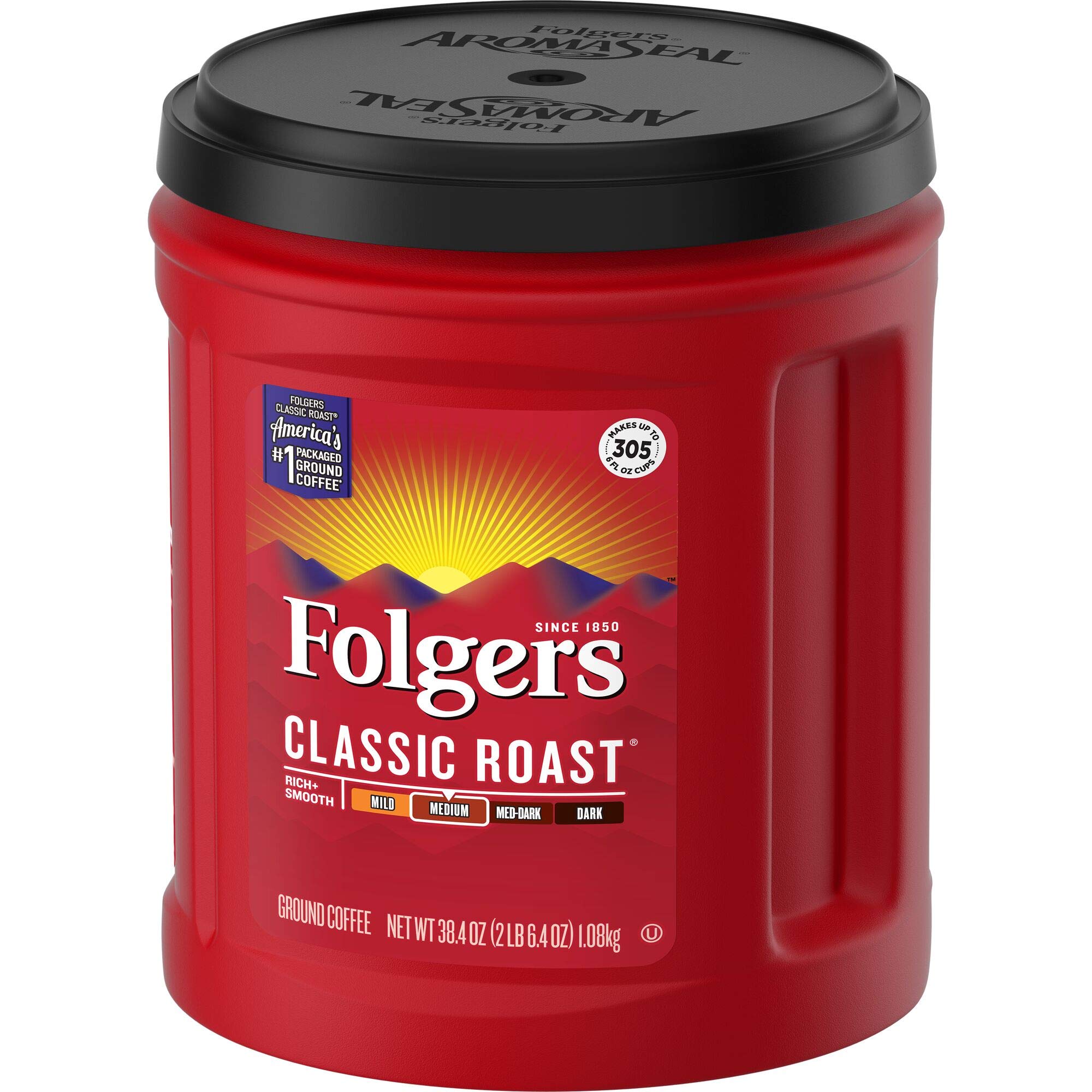 Folgers Classic Roast Medium Roast Ground Coffee - Amazon 786