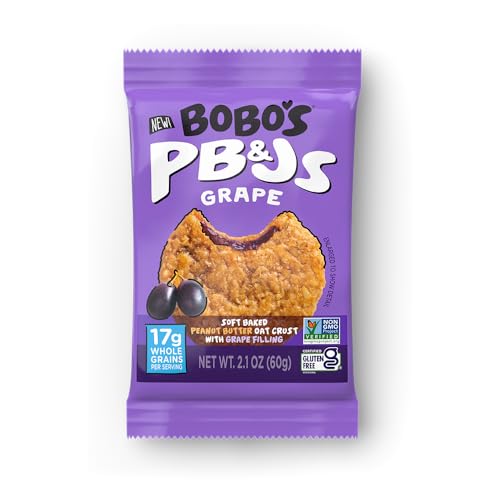 Bobo's Peanut Butter & Jelly Oat Snacks, Healthy Everyday Snack, a Satisfying Treat that Provides a Quick Energy Boost - Amazon 786