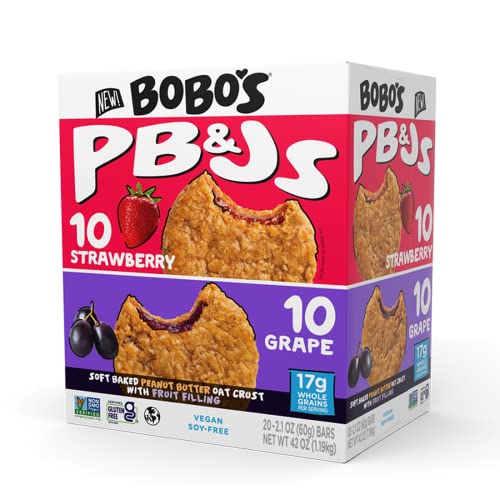 Bobo's Peanut Butter & Jelly Oat Snacks, Healthy Everyday Snack, a Satisfying Treat that Provides a Quick Energy Boost - Amazon 786