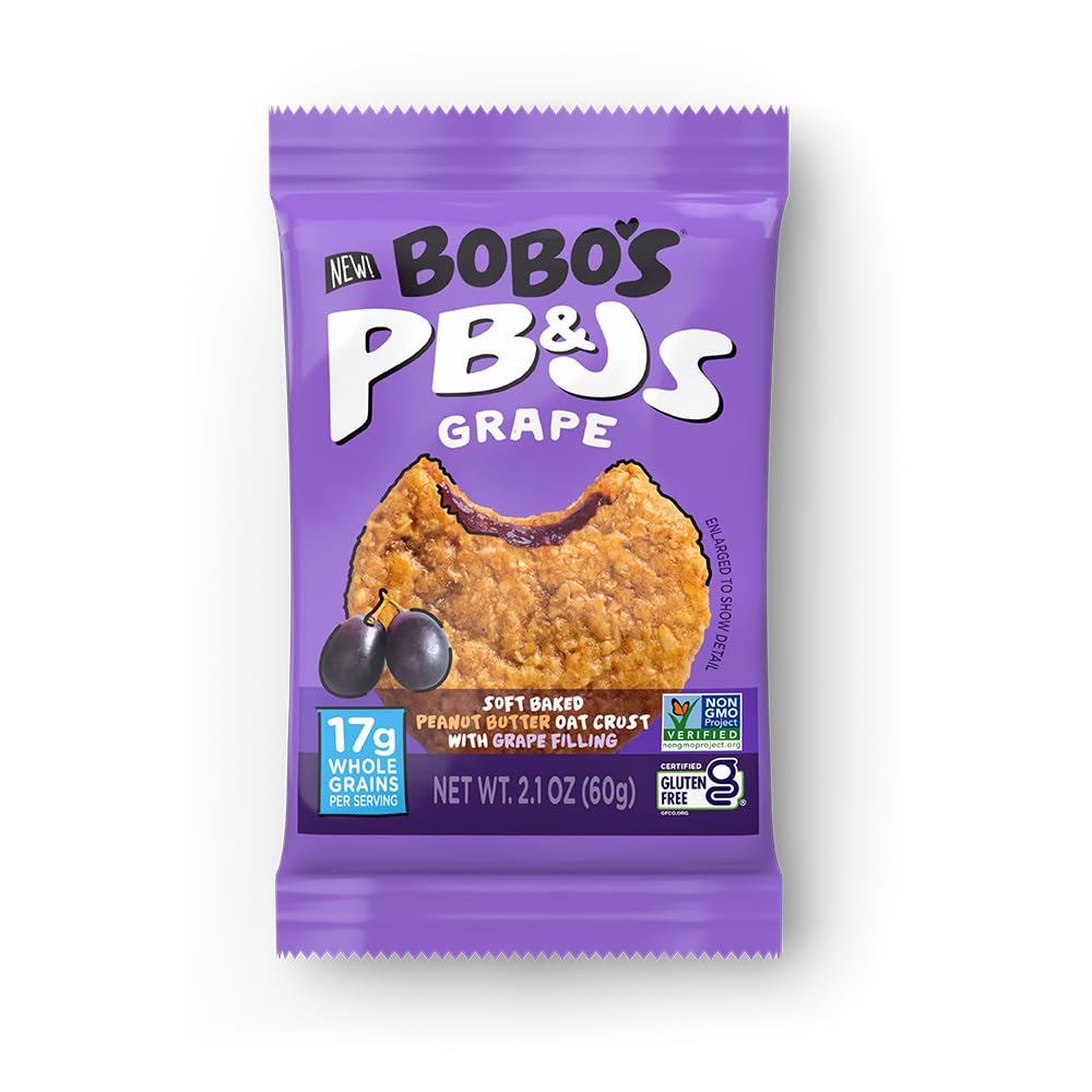 Bobo's Peanut Butter & Jelly Oat Snacks, Healthy Everyday Snack, a Satisfying Treat that Provides a Quick Energy Boost - Amazon 786
