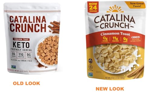 Catalina Crunch Keto-Friendly Breakfast Cereal, Cinnamon Toast (24 oz.) - Amazon 786