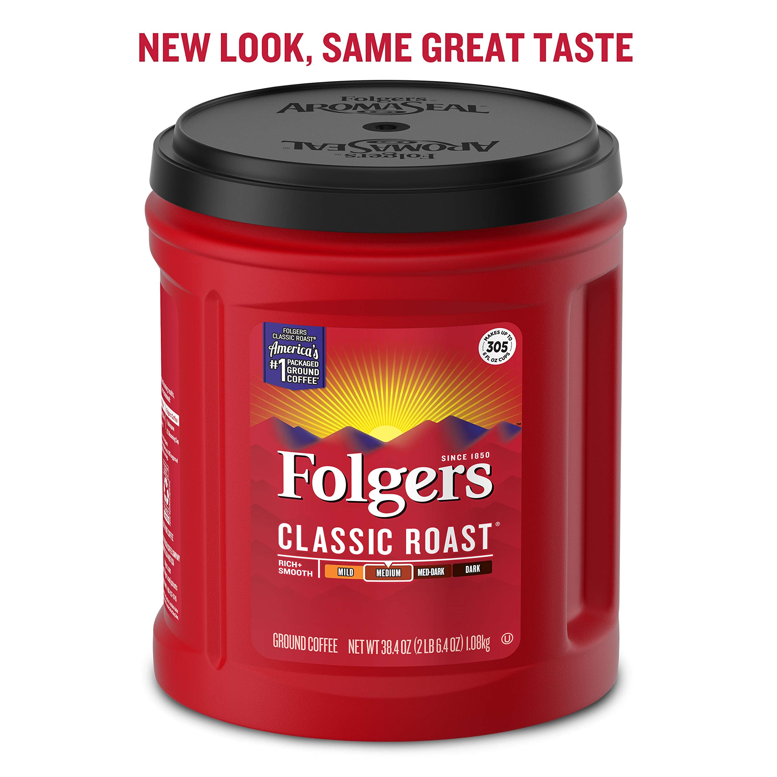 Folgers Classic Roast Medium Roast Ground Coffee - Amazon 786