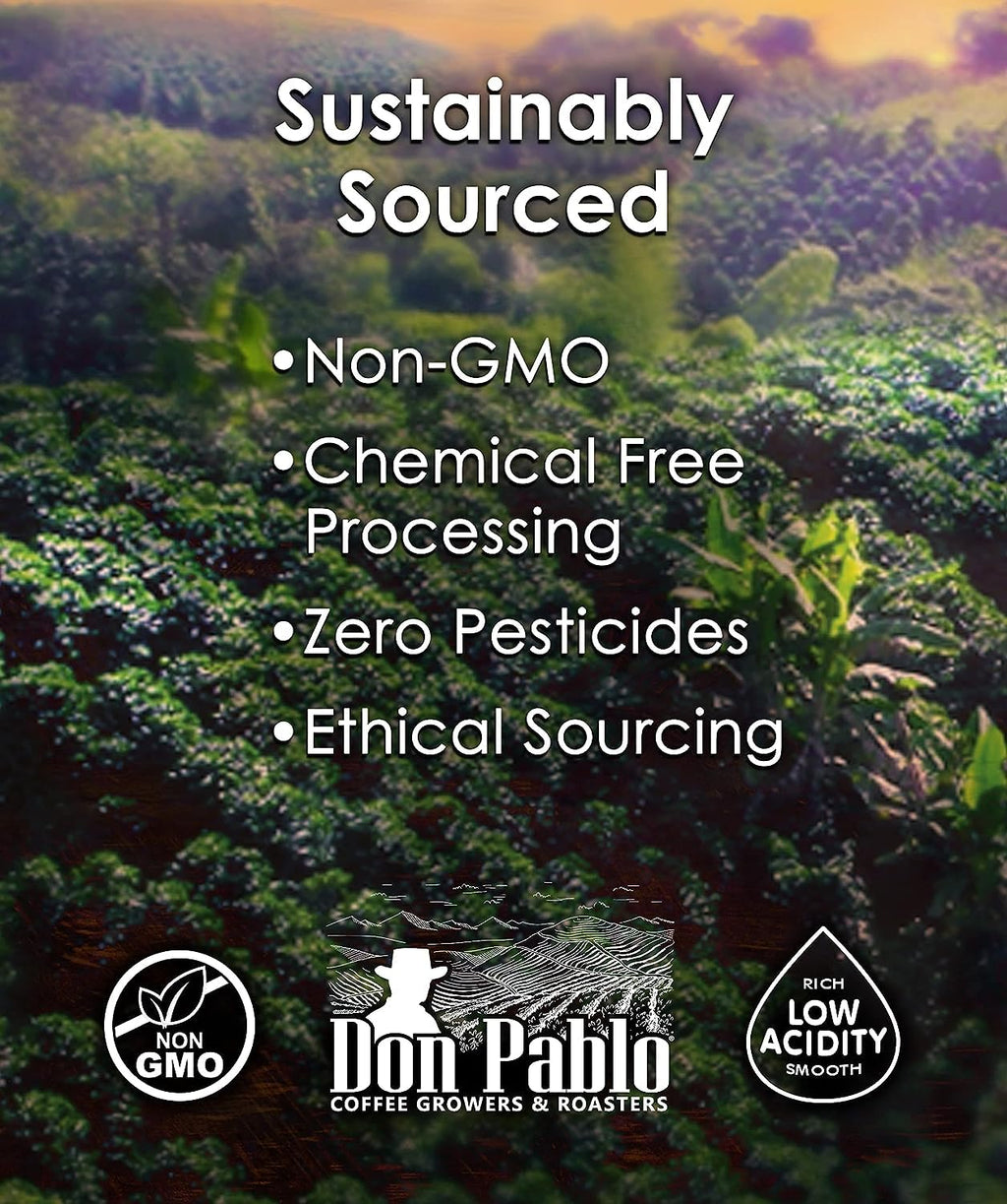 2LB Don Pablo Pride Guatemala Gourmet Coffee - Signature Blend - Medium Dark Roast - Whole Bean Coffee - 100% Arabica Beans - Low Acidity and Non-GMO - 2lb bag - Amazon 786