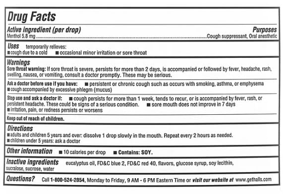 Halls Cherry Cough Drops, 200-ct - Amazon 786