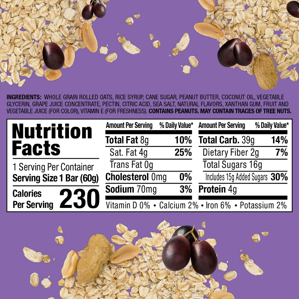 Bobo's Peanut Butter & Jelly Oat Snacks, Healthy Everyday Snack, a Satisfying Treat that Provides a Quick Energy Boost - Amazon 786